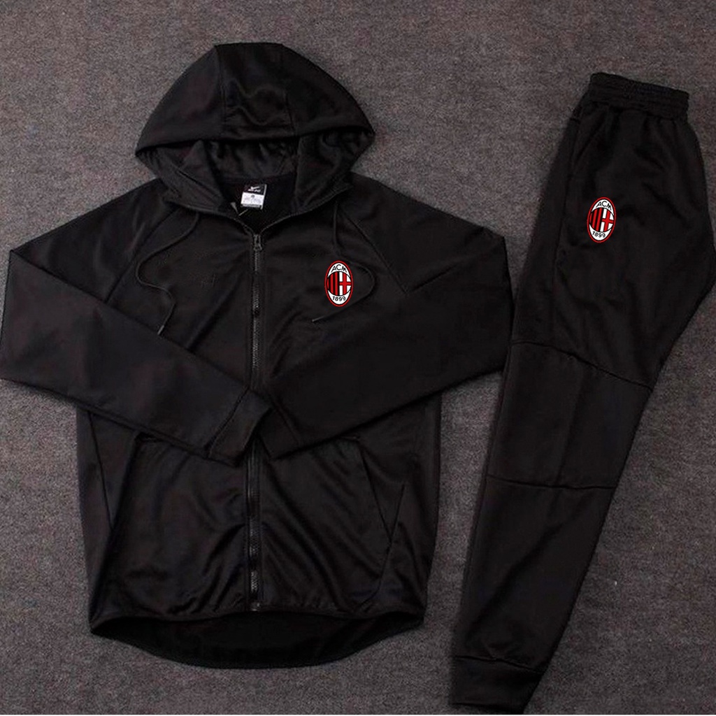 Corta vento conjunto masculino times italianos em oferta