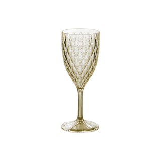 Taça Vinho Plástico 330 ml Citrino Glamour Plasútil