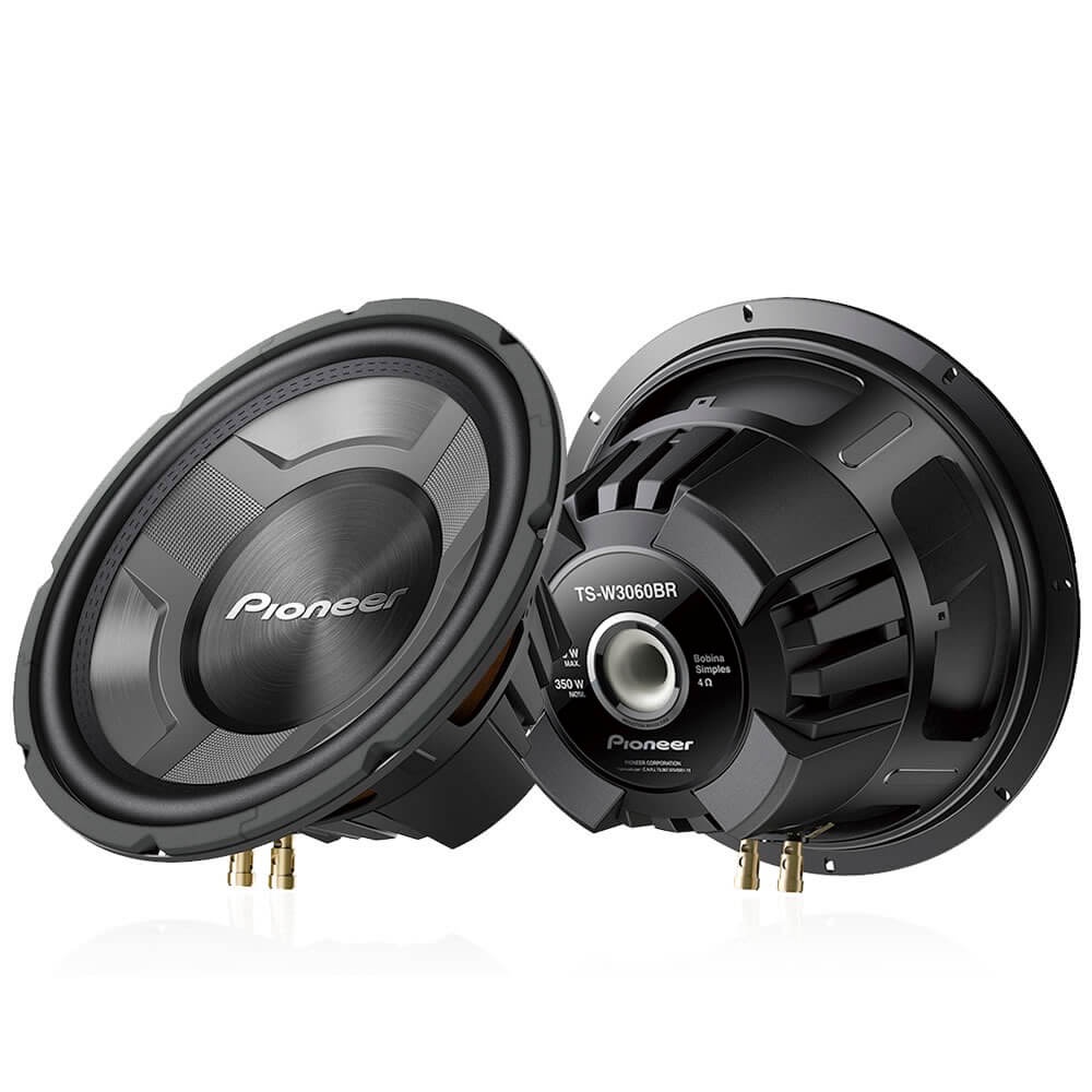 Subwoofer Pioneer TS-W3060BR 12 Polegadas 350WRMS Bobina Simples 4 Ohms