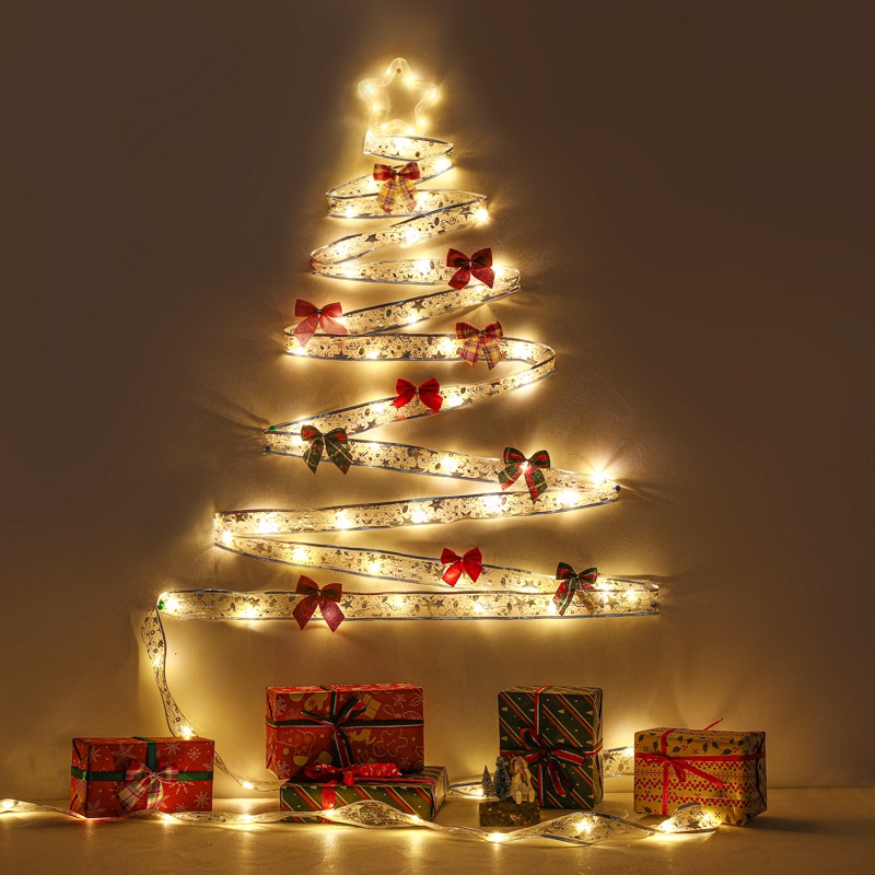 3M 30Lights Luzes De Corda De Néon LED Árvore De Natal Ornamentos Lâmpada De  Decoração | Shopee Brasil