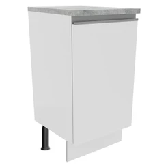 Balcão Armário de Cozinha 40 cm 1 Porta Branco Glamy Madesa