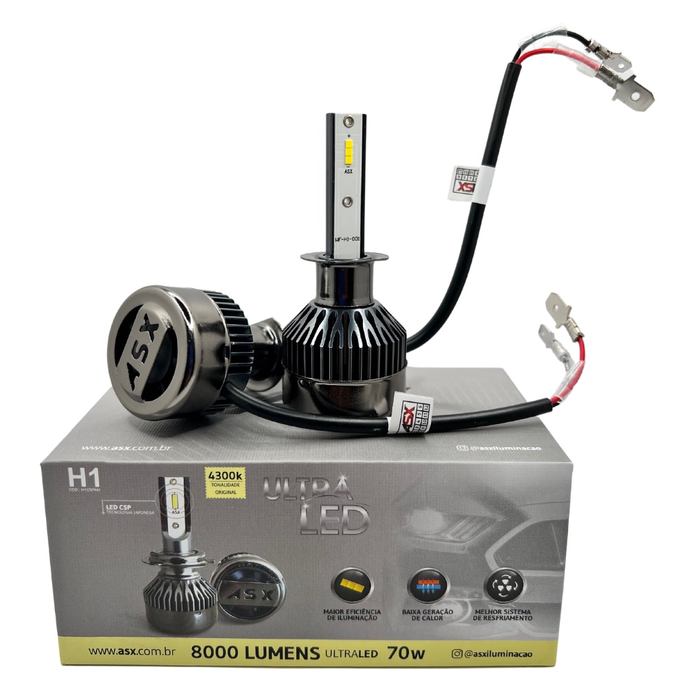 Lampada Ultra led H1 4300k 70w 8000 Lumens Super Led Branco Neutro Ultraled Tom Original em Oferta na Shopee