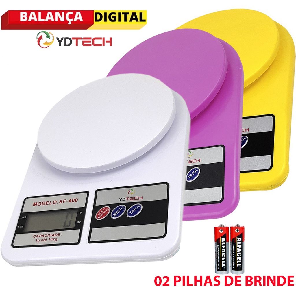 Balança Digital Cozinha Alta Precisão Escala 1g - 1g à 10Kg