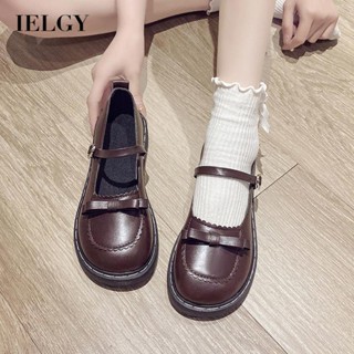 IELGY Sapatos De Couro Femininos Casuais Estilo Doce