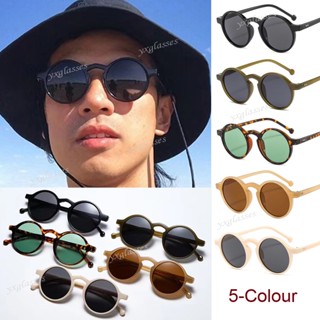 Novo Óculos De Sol Moda Clássico Feminino Para masculino Retro Redondo Armação