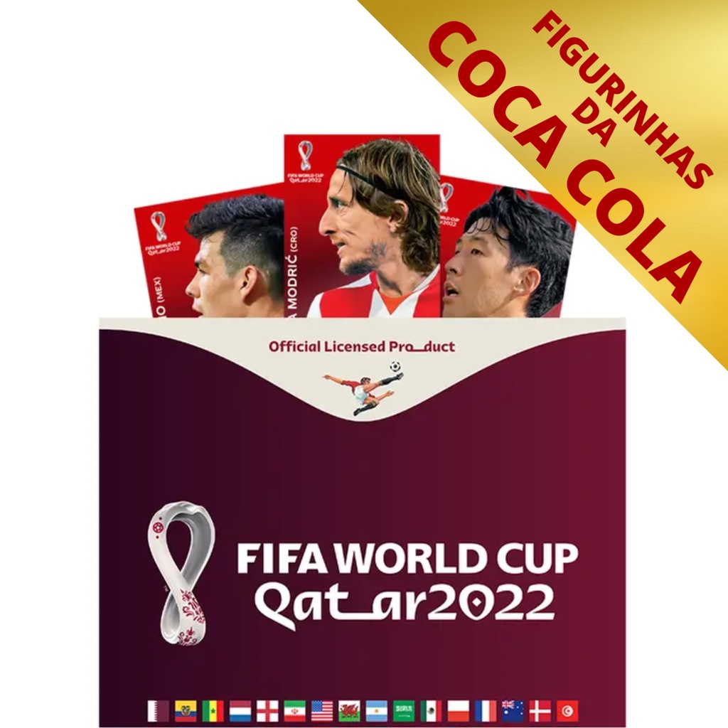 Figurinhas da Coca Cola Para Álbum da Copa do Mundo Qatar 2022 Oficial Original