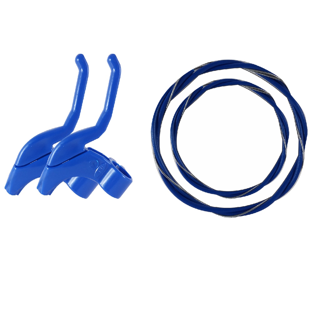 Kit Manete de freio Conduites e cabos bike aro 16 Azul em Oferta na Shopee