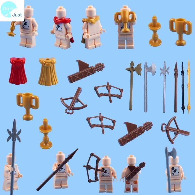 Acessórios Para Minifigura Lego Soldado Compatíveis MOC Medieval Cena De Laço De Pequenas Partículas Construção Educacional De Montagem