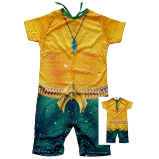 Roupa Fantasia Aquaman Infantil Masculina Heróis Menino