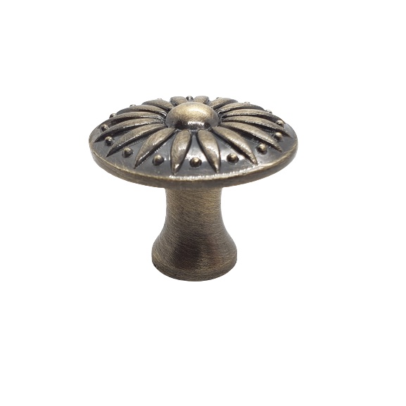 Puxador Ponto Provençal Lyon Antique 33mm Para Móveis 01 Un