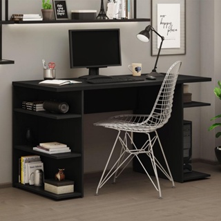 Escrivaninha Mesa para Computador Office 9409 Madesa - Preto em Oferta na Shopee