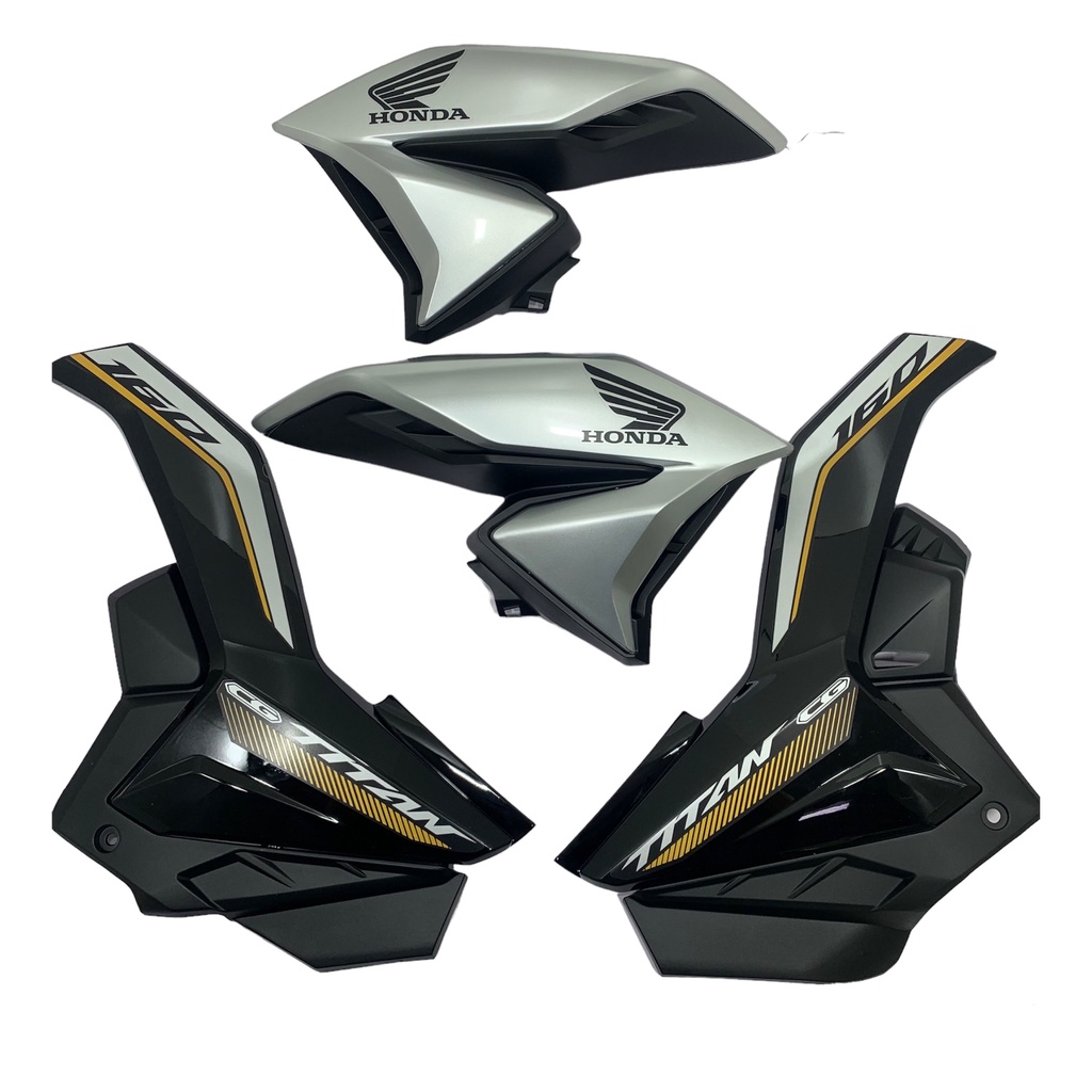 Aba Tampa Lateral Complemento Titan 160 2022 Dourada | Shopee Brasil