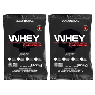Kit 2x Whey Turbo Refil - 907g (cada) - Blackskull em Oferta na Shopee