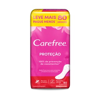 Protetor Diário Carefree Proteção com Perfume 80 Unidades Leve Mais Por Menos