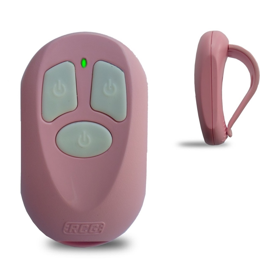 Kit 2 Controle Command Rosa P/ Portão Universal Alarme Rcg Garen Ppa