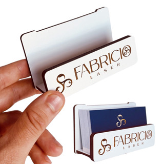 Porta Cartão De Visita De Mesa Balcão Mdf Personalizado Sua Marca Sua Logo Top Moderno Decoração Personalização