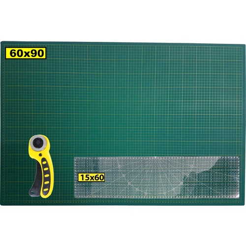 Tapete Corte A1 90x60 Régua 15x60 Cortador Circular Tecido.