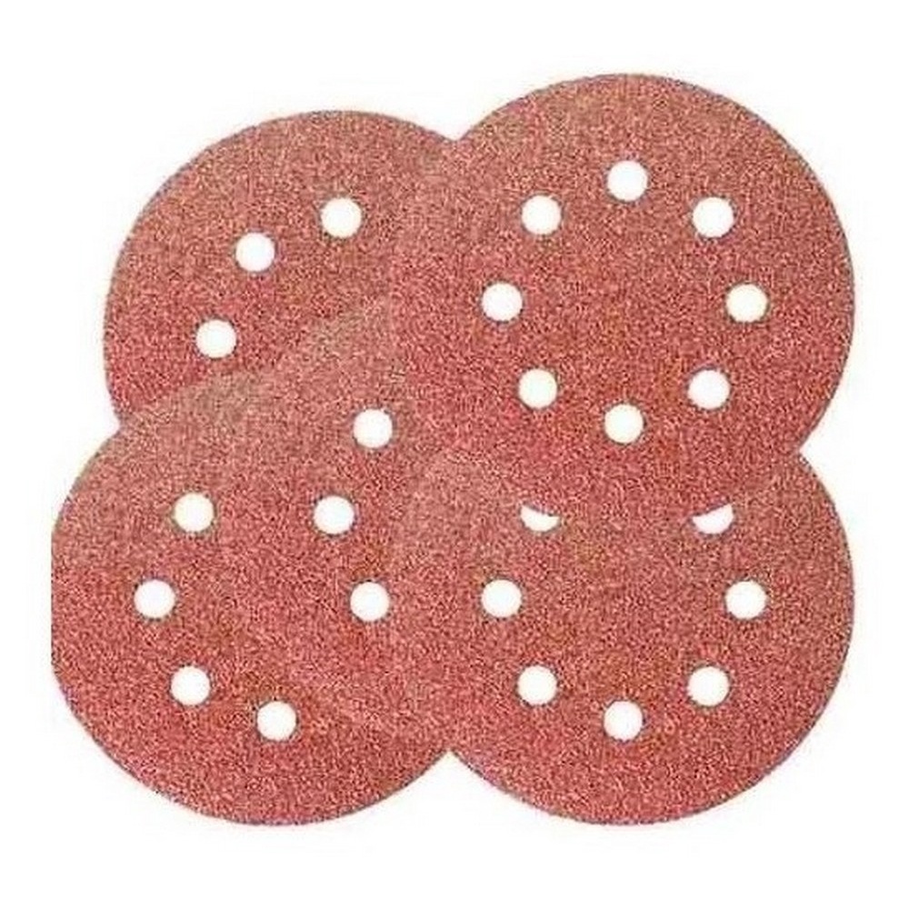 DISCO LIXA 125MM (05 ) 8FUROS P/LIX EXCENTRICA 5 UNID. GR100 MTX 738059 P100 em Oferta na Shopee