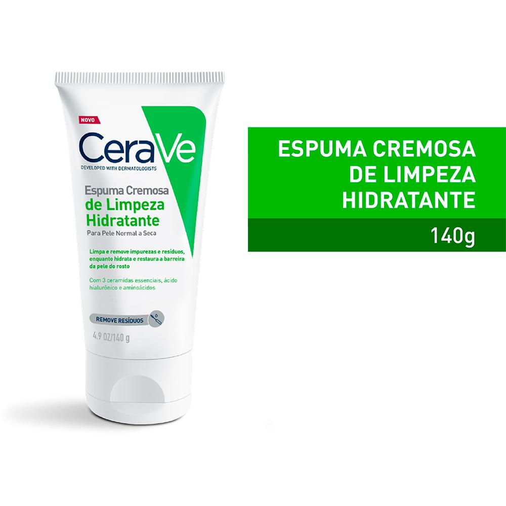 Detalhes do CeraVe Limpeza Hidratante Espuma Facial de Limpeza 140g