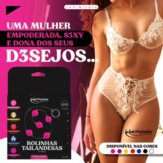 Bolinha Tailandesa em cordão de silicone e bolinhas maciças. Sex Shop.
