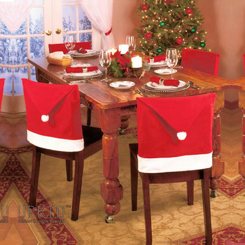 1 Pçs Capa De Cadeira De Não-Tecido Mesa De Natal Decoração Encosto De  Jantar Suprimentos Para Festa De Ano Novo 2022 | Shopee Brasil