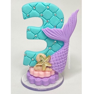 Vela Sereia/ Topo Sereia/ Vela Biscuit Sereia em Oferta na Shopee