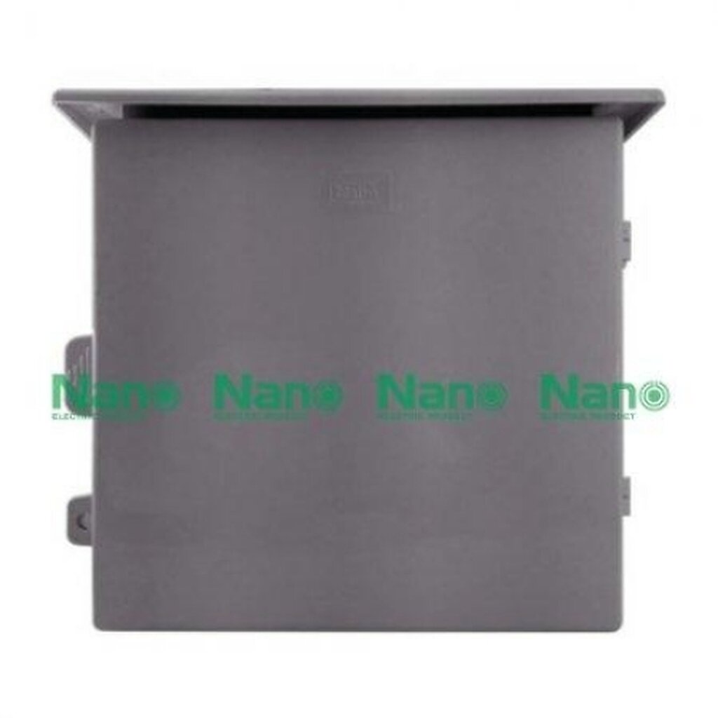 รูปสินค้า NANO Electric® NANO-102G ตู้กันน้ำพลาสติก มีหลังคา ฝาทึบ ขนาด 11.50x13x6 นิ้ว (290 x 328 x 160 mm) สีเทา