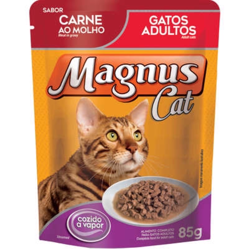 Ração Úmida Magnus Cat Sachê ao Molho para Gatos 85 g