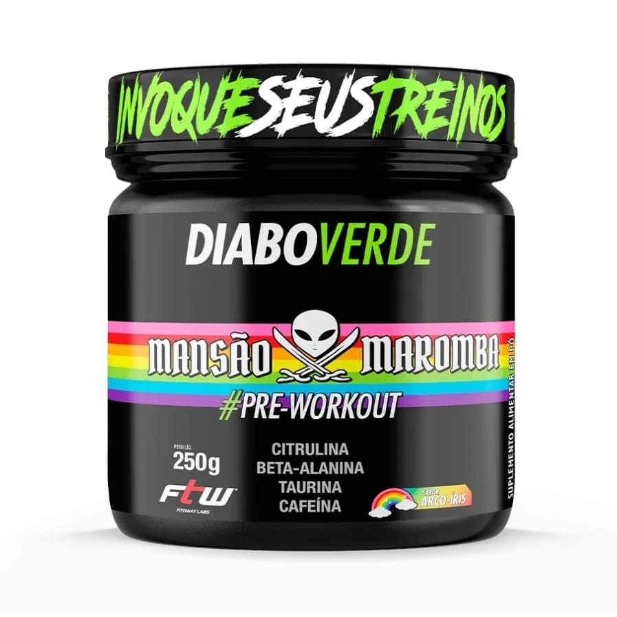 Diabo Verde Mansão Maromba Pré Treino 250g - FTW