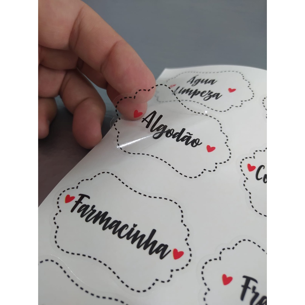 Etiquetas Adesivas para Kit Higiene Bebê Com 18 unidades em Oferta na Shopee