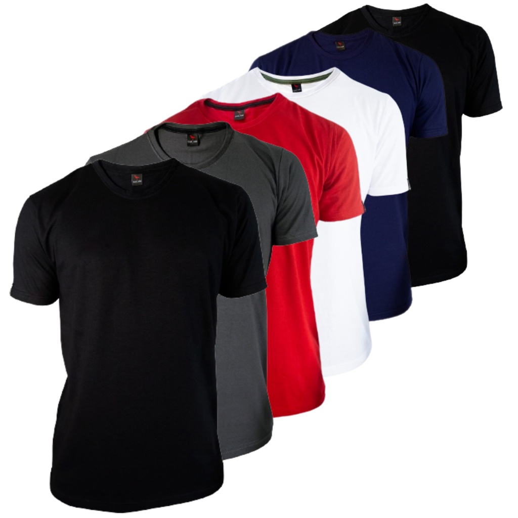 Kit 6 camisetas basicas sortidas masculino atacado slim fit