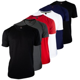 Kit 6 camisetas basicas sortidas masculino atacado slim fit