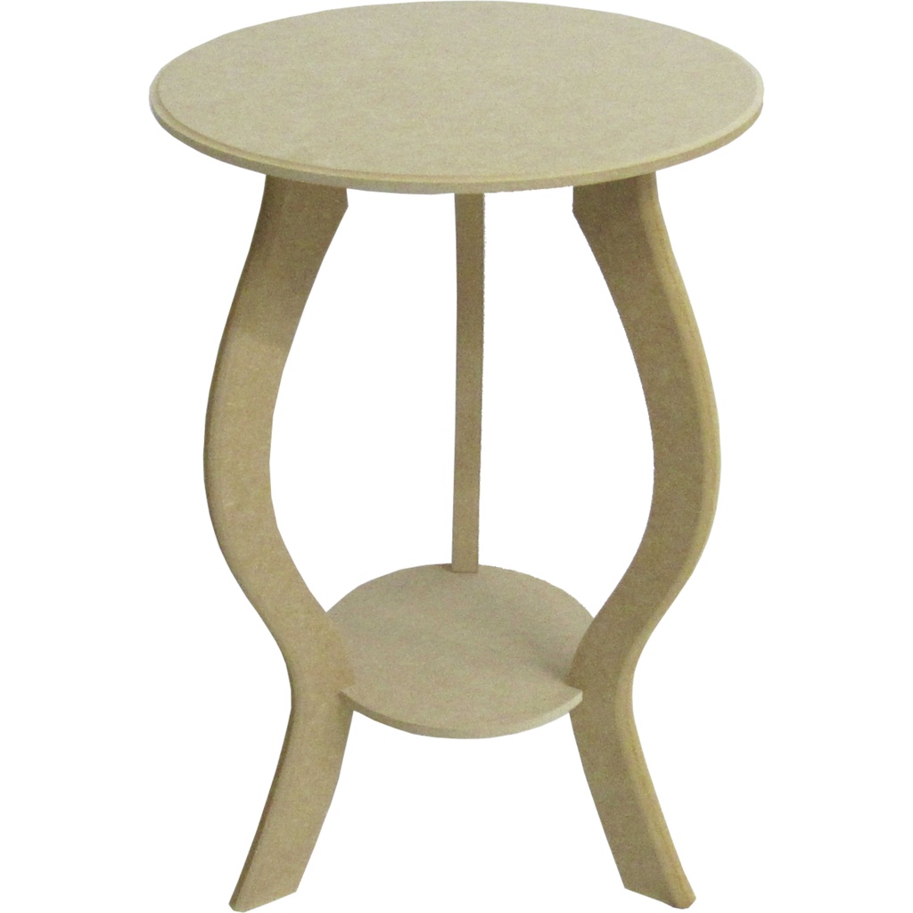 Banqueta Redonda Aparador Mesa Canto Floreira 44cm Mdf