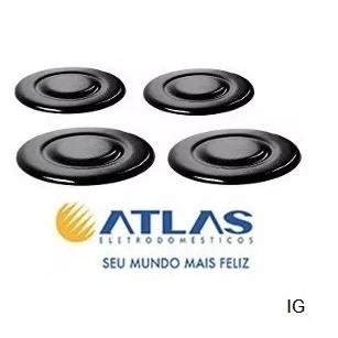 Kit Espalhador tampas para Fogão Atlas Atenas - 4 Bocas