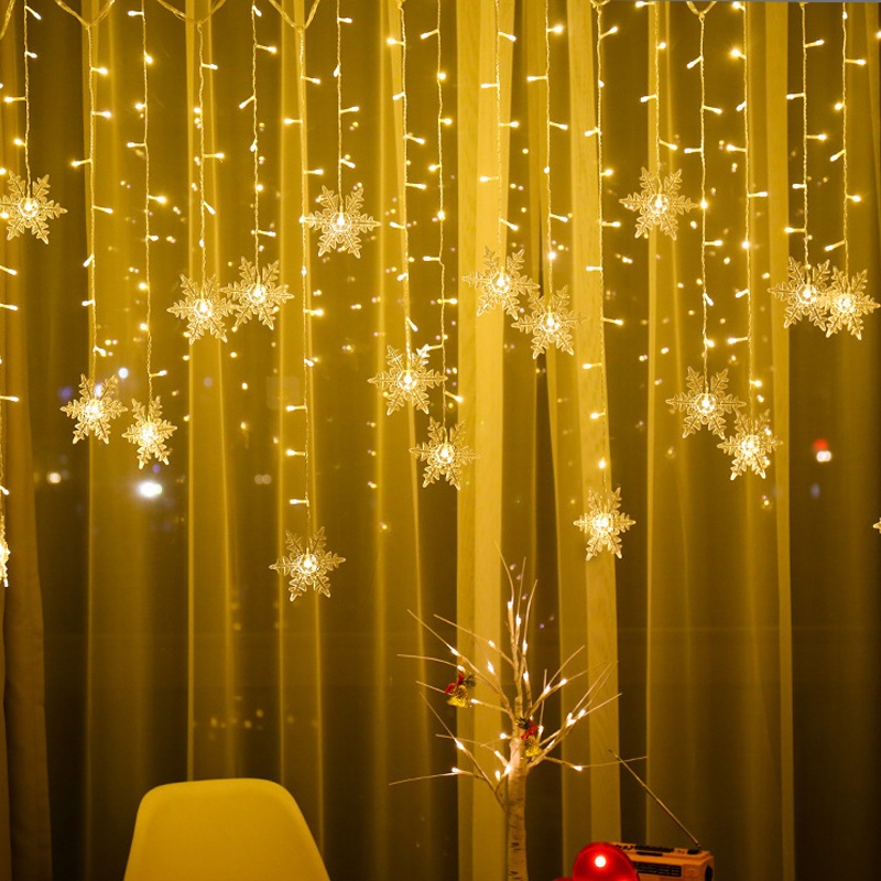 6 metros Leds Luzes De Natal Enfeites De Natal/Cortina LED Decoração Para Casa Luzes de Natal Festas e Eventos