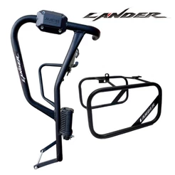 Protetor Carenagem E Motor Afastador De Alforge Xtz 250 Lander 2019 a 2024