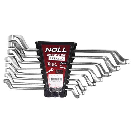 Jogo de Chaves Estrela 8 peças 6 X 7 20 X 22mm 409,0001 NOLL em Oferta na Shopee
