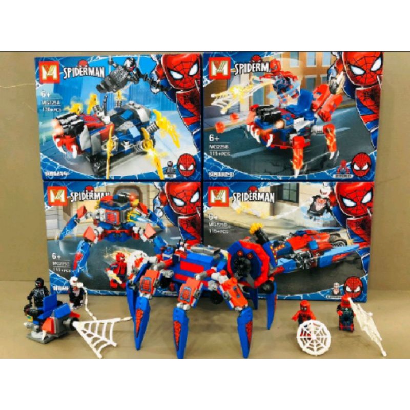 blocos-de-montar-brinquedo-do-homem-aranha-130-pe-as-tipo-lego-homem