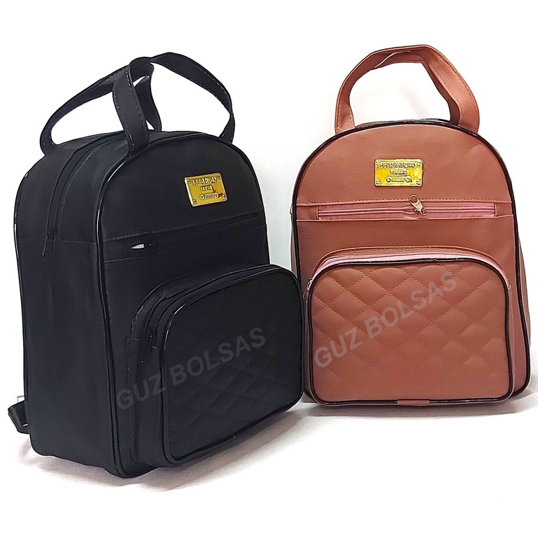 Mochila Feminina Em Couro Sintetico Bolsas E Mochilas Femininas ...