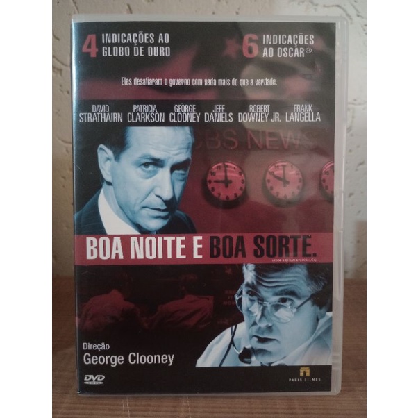 Dvd Boa Noite e Boa Sorte ( 6 indicação ao Oscar, grande elenco)