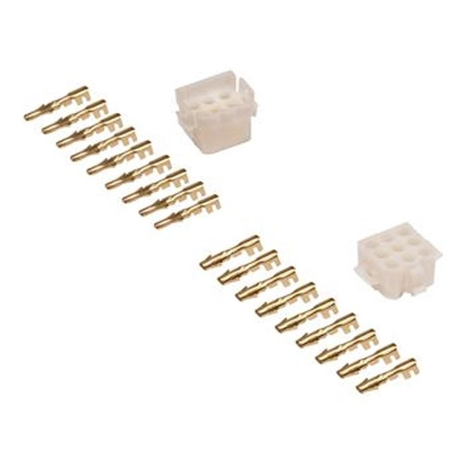 Conjunto Conector 9 Vias Macho E Femea Com Terminais