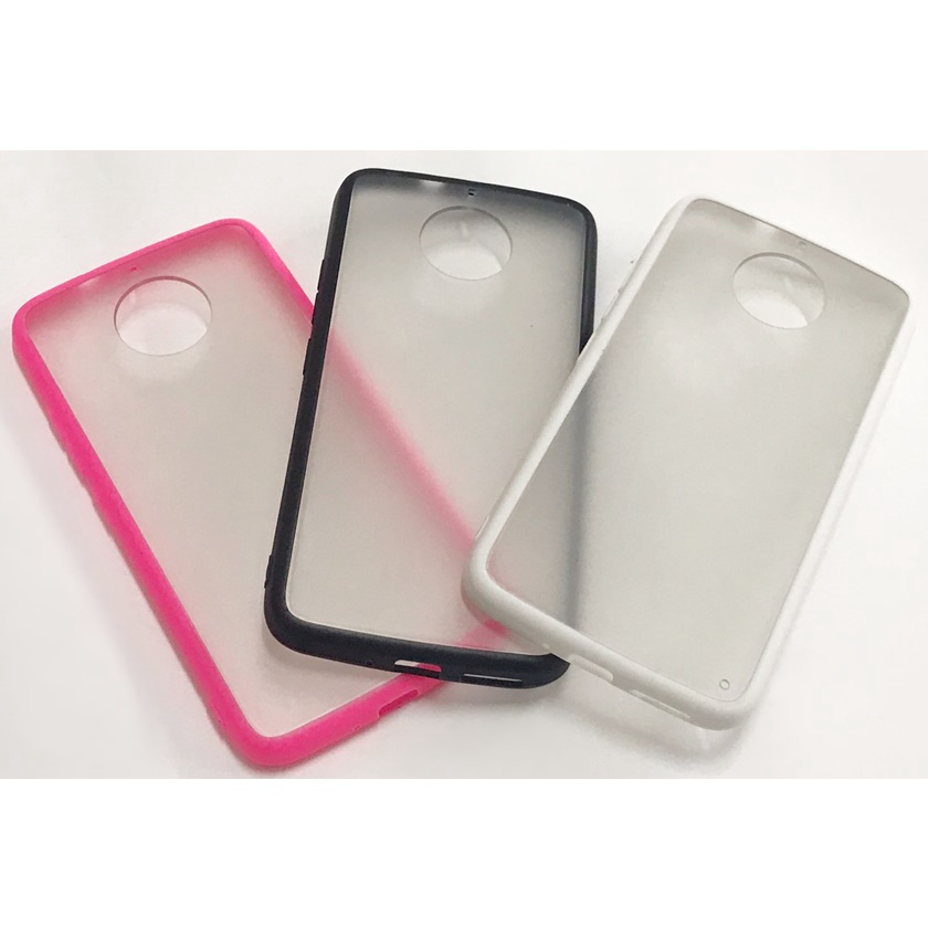 Capa Motorola Moto G5s Capinha Transparente Fosco Borda colorida