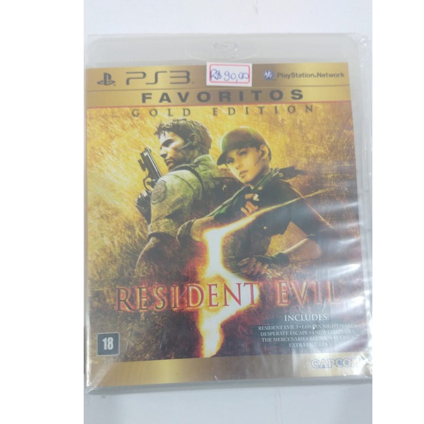 Jogo Original Resident Evil 5 Gold Edition PlayStation PS3