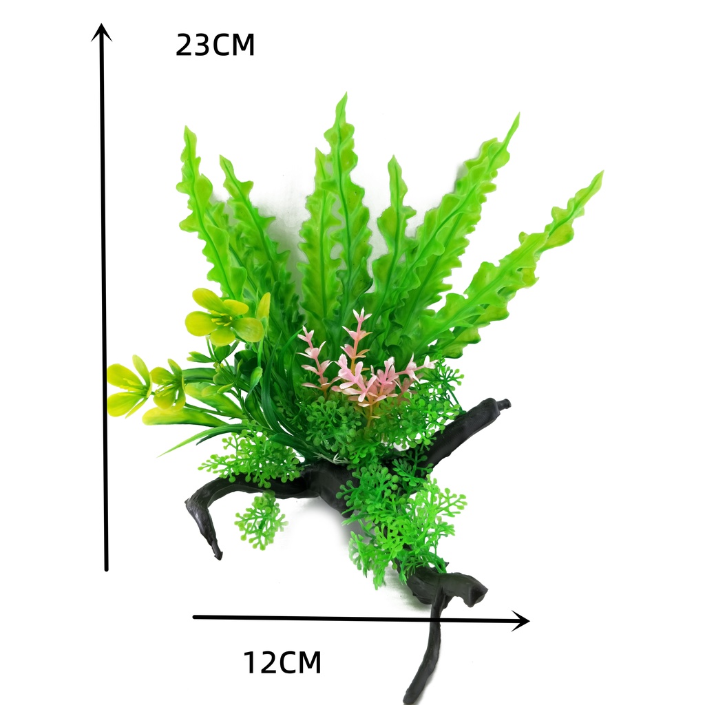 Planta Artificial Decorativa Para Aquário 23cm K416 em Oferta na Shopee