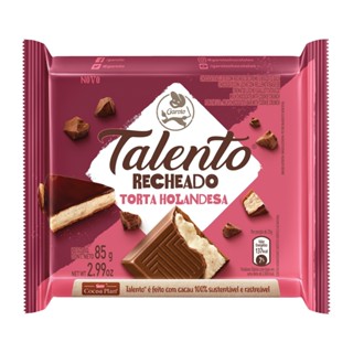 Chocolate TALENTO Recheado Torta Holandesa 85g