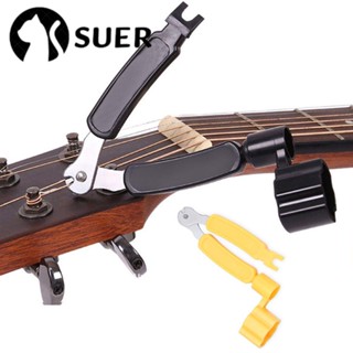 SUEBR Trocador De Corda De Guitarra Instrumento Musical 3 Em 1 Pinos Extrator