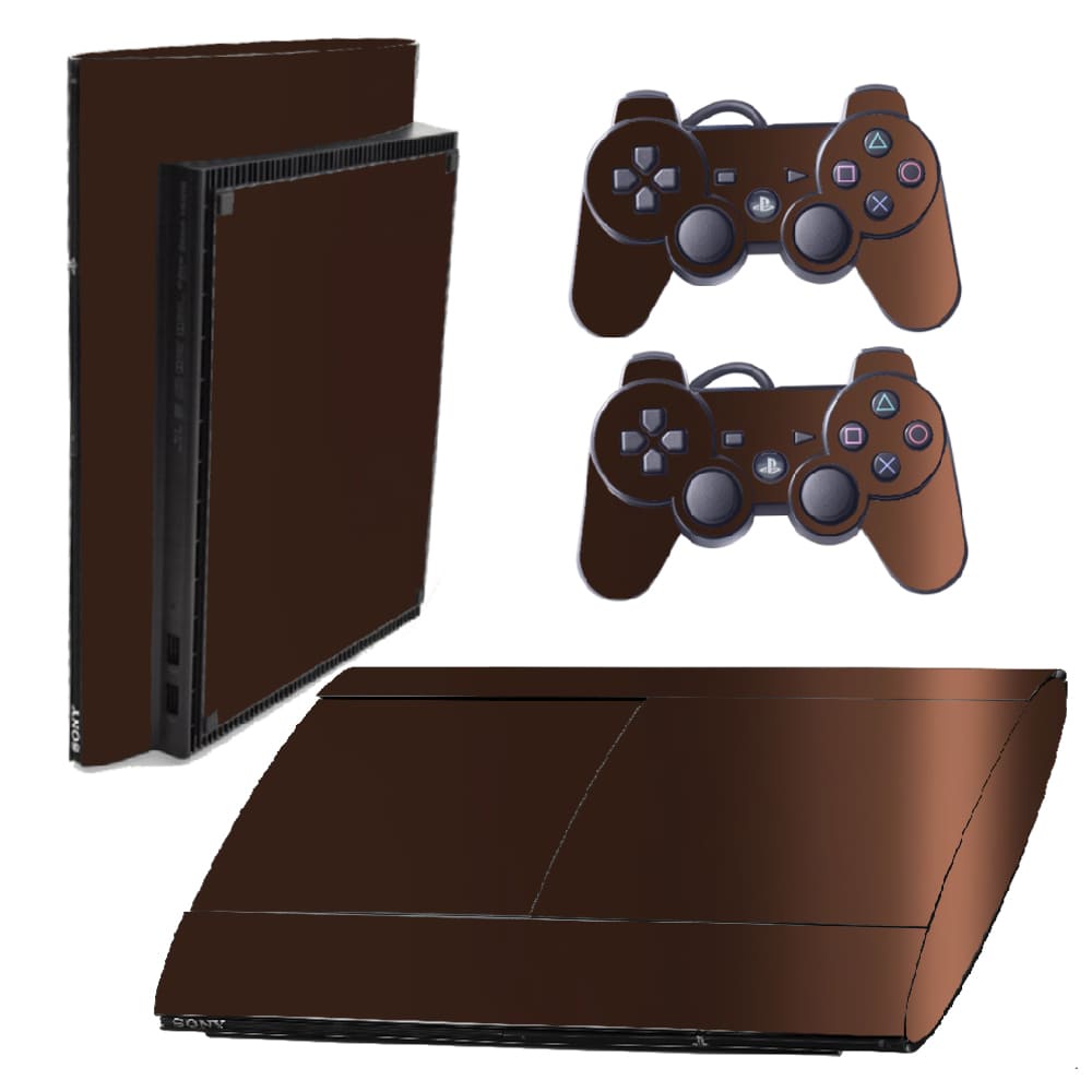 Skin PS3 Super Slim Playstation Adesivo Pelicula Protetora Metalico Malbec