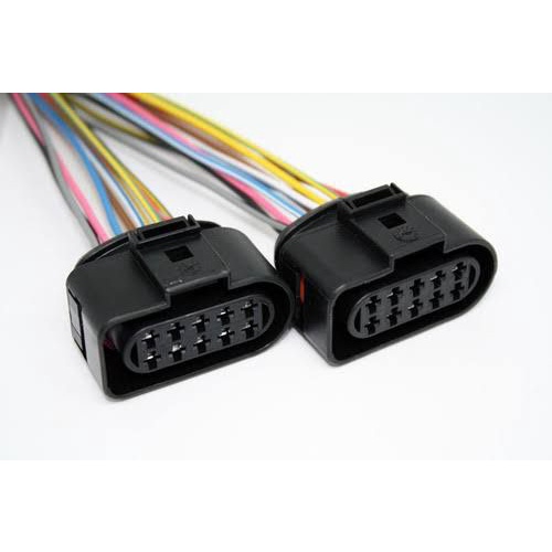 Par Chicote Plug Conector Farol 10 Vias Gol G3 G4 Fox Golf Polo Desconto no Preço