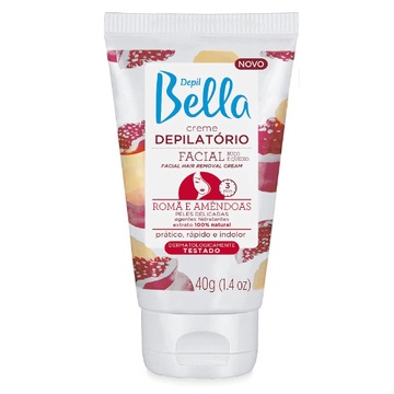 Creme Depilatório Facial Depil Bella 40g Romã e Amêndoas