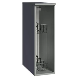 Balcão Armário de Cozinha Porta-Temperos 20 cm Suspenso Cinza Nice Madesa